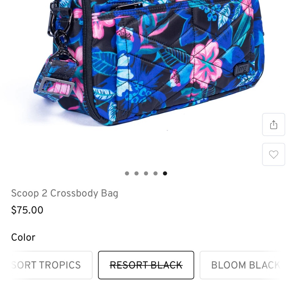 LUG Resort Black Scoop crossbody NEW with Tagsπππ€ - Picture 10 of 14